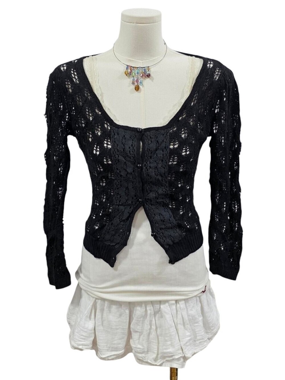 Unknown brand Black cardigan button up